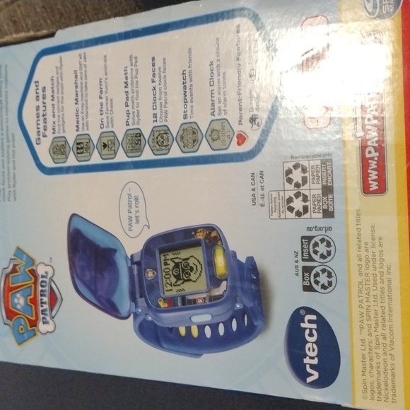 🚓 Paw Patrol Chase Blue Learning Watch by VTech | Interactive Kids’ Smartwatch - Picture 2 of 2